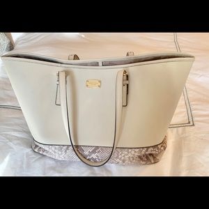 Michael Kors Tote with Snake Skin accent